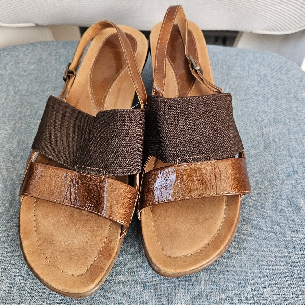 Dansko womens heeled leather sandals size 40